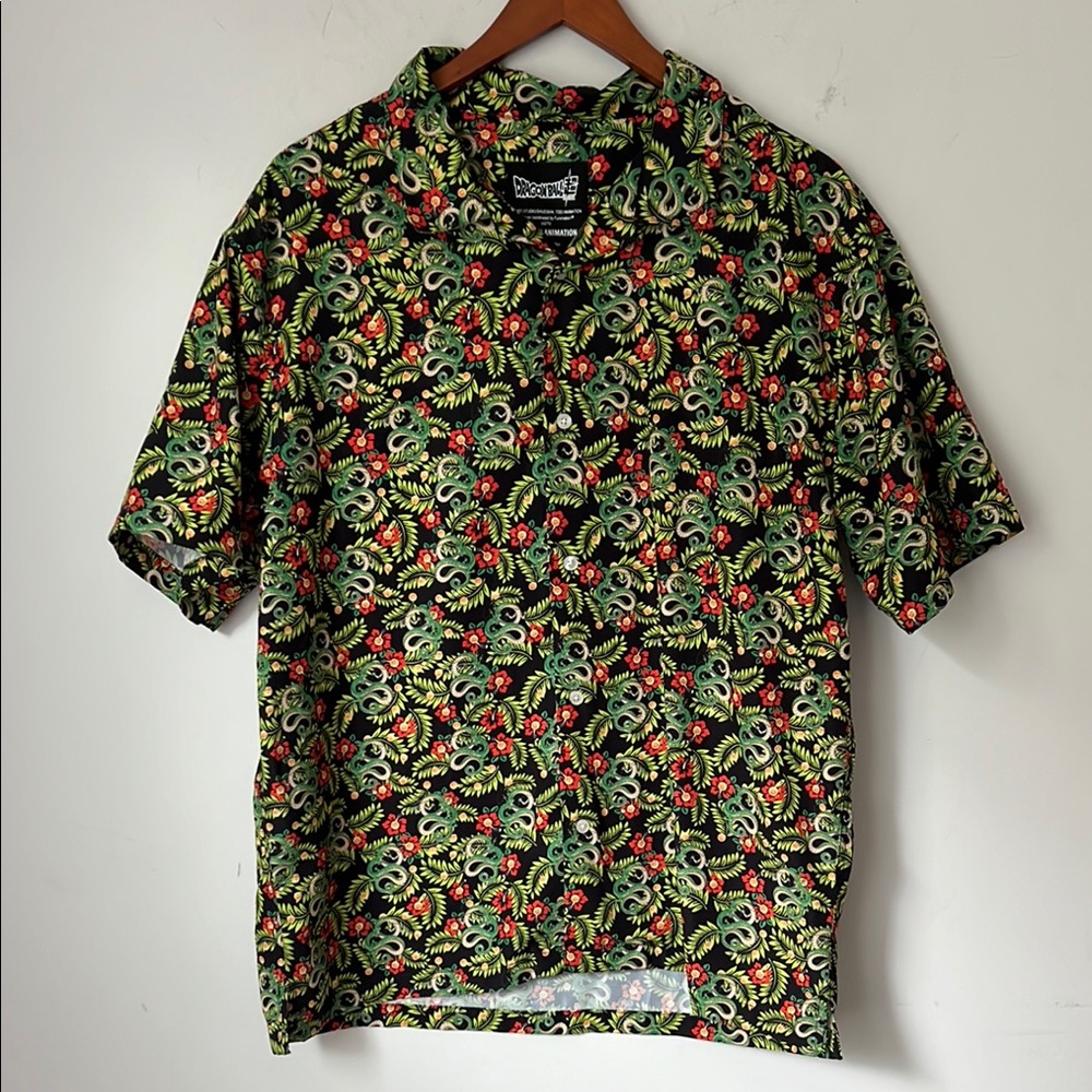 Dragon Ball Z Mens Shirt Hawaiian Short Sleeve Medium Excellent Condition 🕶️
